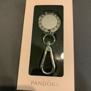 Pandora jewelry keychain. New in box, silver. New with tag.